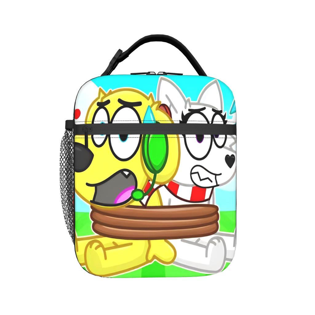 Tylers And Snowi Gaming Insulated Lunch Bag for Men Women Storage Food Box Reusable Thermal Cooler Bento Box For Travel