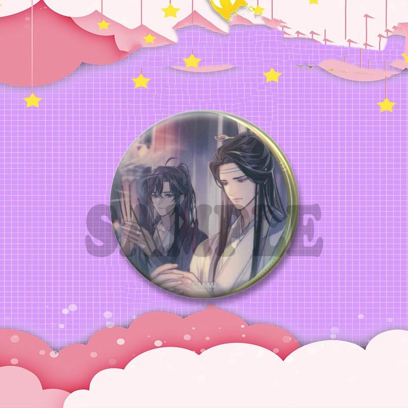 BL Anime Peripheral Coin Brooch Mo Dao Zu Shi Lan Wangji Wei Wuxian Enamel Pins Backpack Clothing Jewelry Badge Accessories Gift