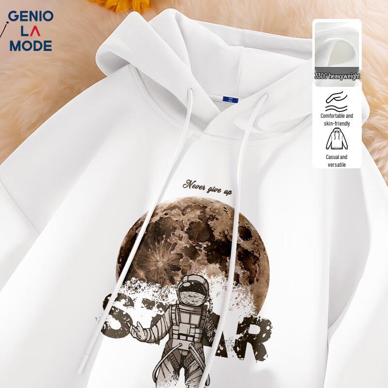 

Толстовка с капюшоном с принтом космонавта для мужчин GENIOLAMODE L