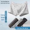 Nanjiren Men's Plus Size Cotton Boxer Briefs 3-Pack