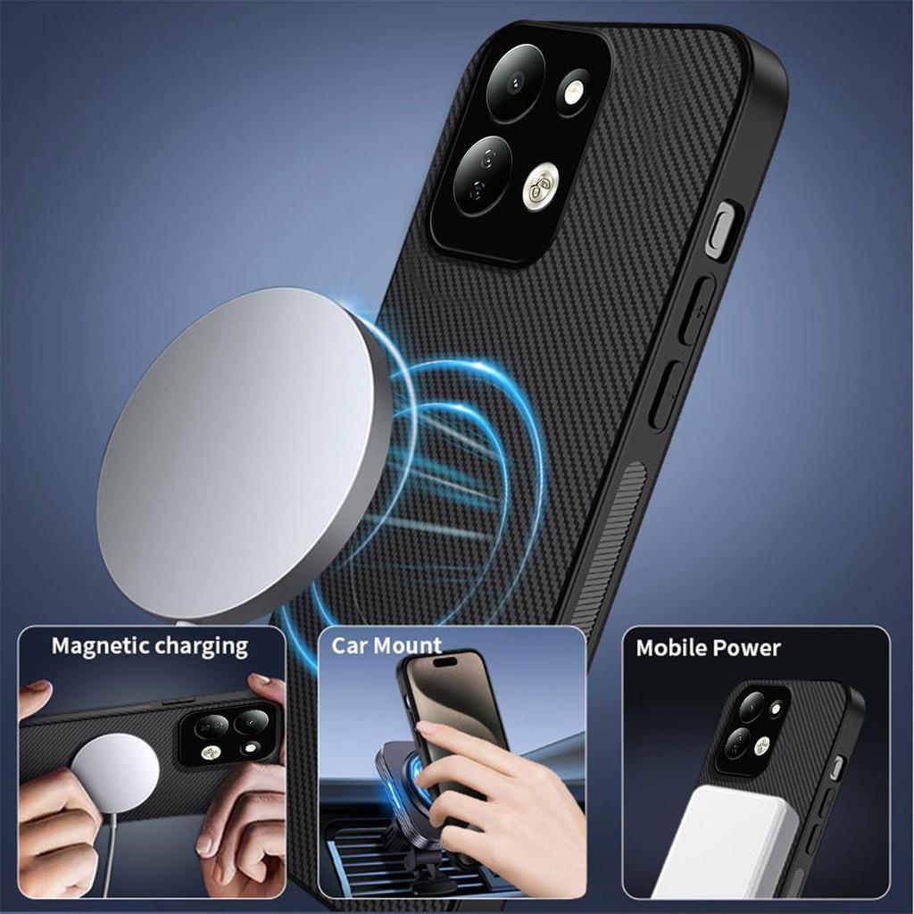 Carbon Fiber Texture TPU Phone Case for Xiaomi Redmi 17 5G 4G Shockproof Soft Cover