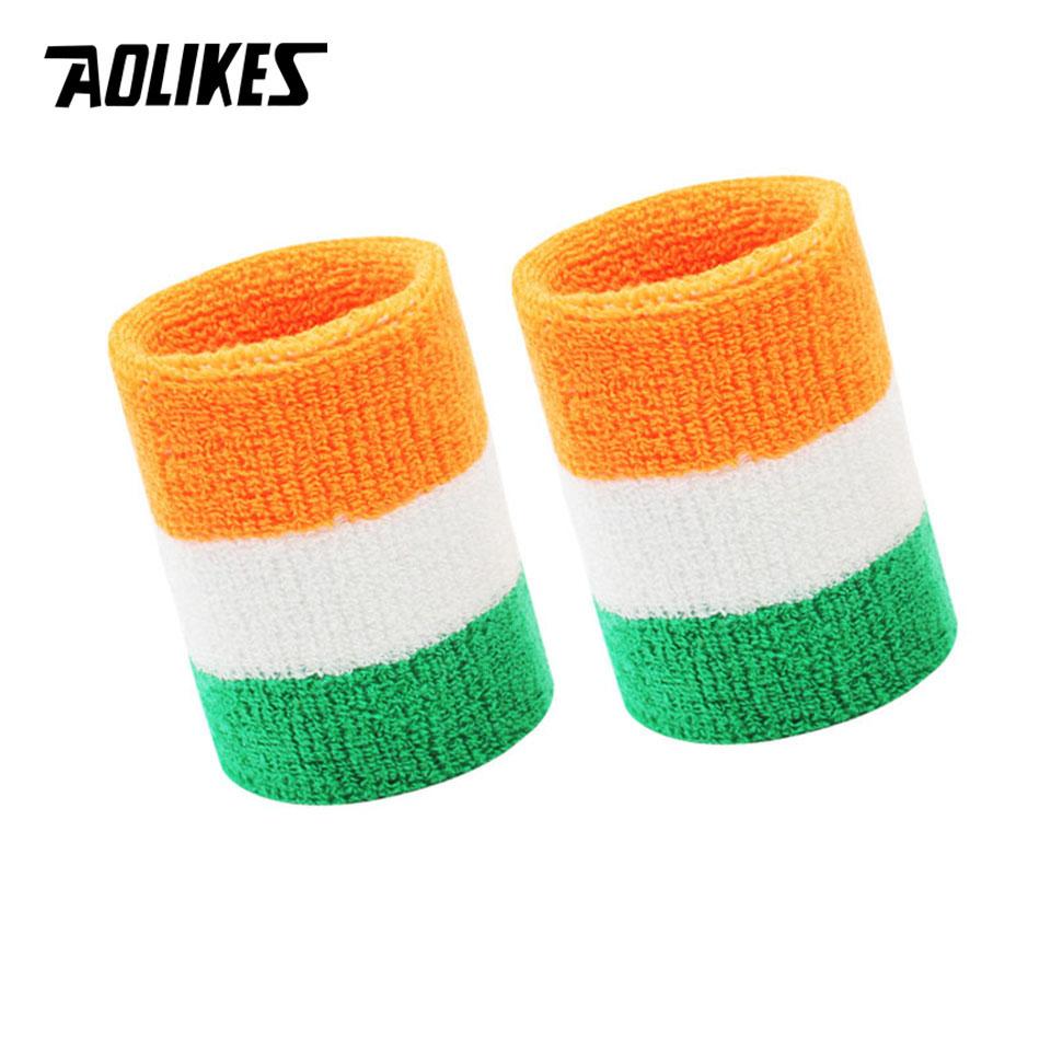 Aolikes Unisex Sport Wristband Sweatband Breathable Running Basketball Badminton Wrist Protector for Safety
