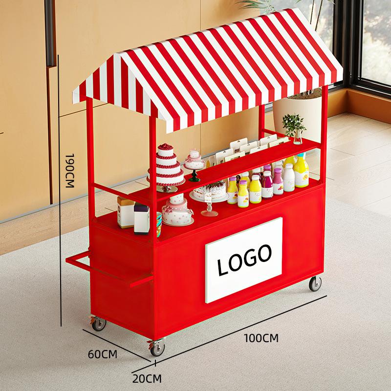 Mobile Snack and Retail Cart for Night Markets and Scenic Areas