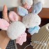 Cute Angel Bunny Plush Keychain Soothing Stuffed Animal Bag Charm Decor Gift