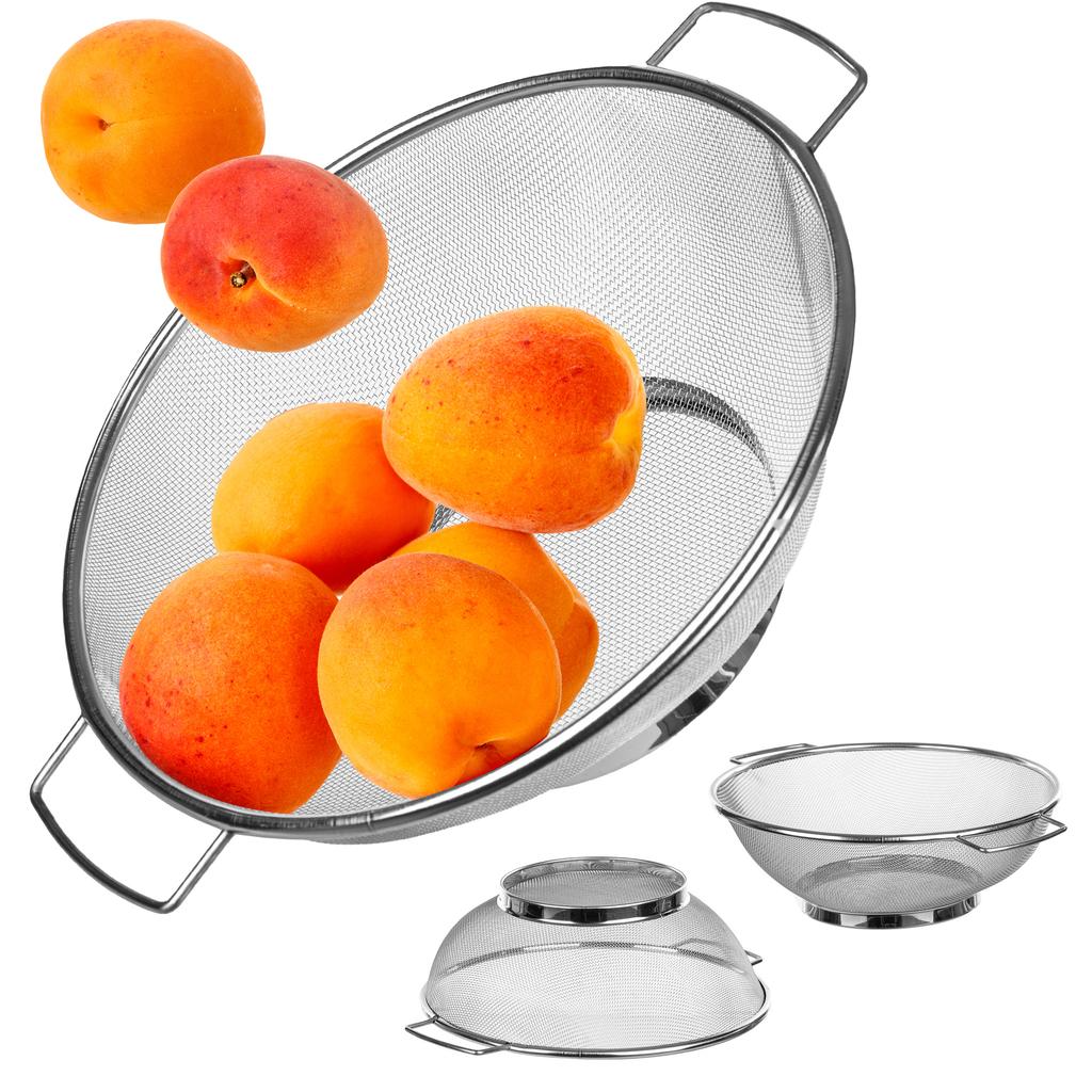 KADAX Sitko Durszlak Cedzak Sito Kuchenne Stalowy Nierdzewny Do Warzyw