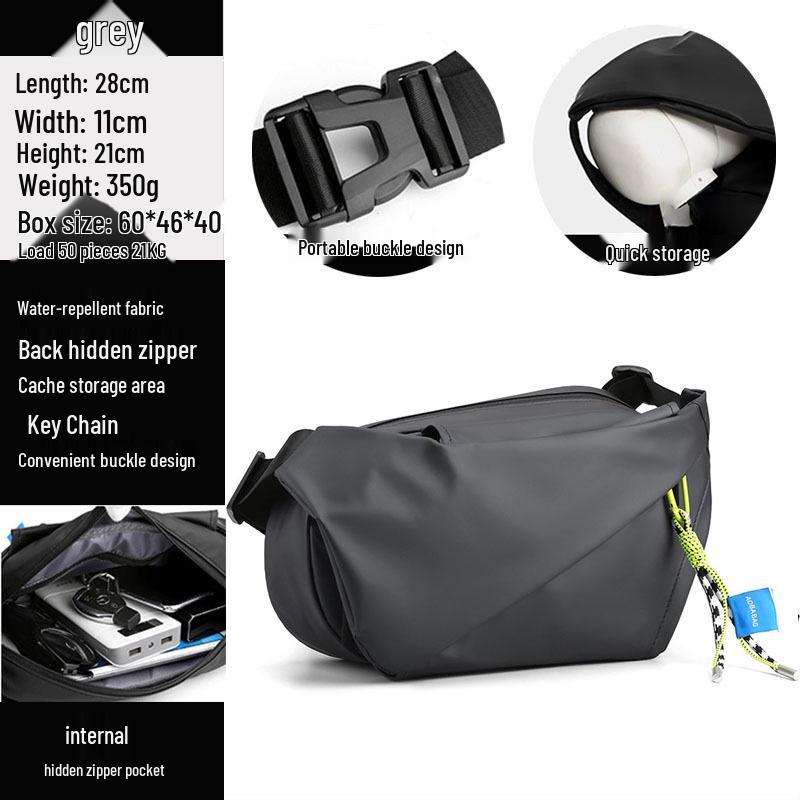 Men's Trendy Casual Messenger Bag - Multifunctional Shoulder Bag for Commuting, Travel, and Outdoor Activities