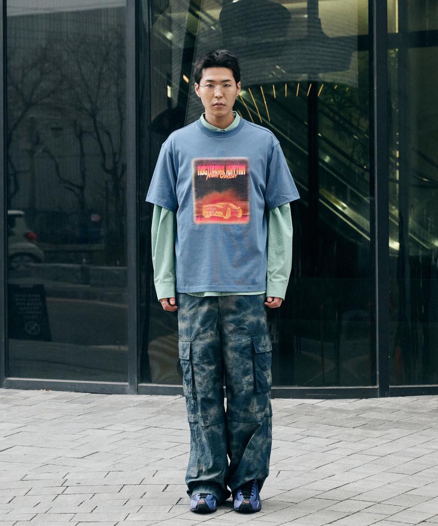 Nontaib Night Odyssey Heavyweight T-Shirts (Blue)