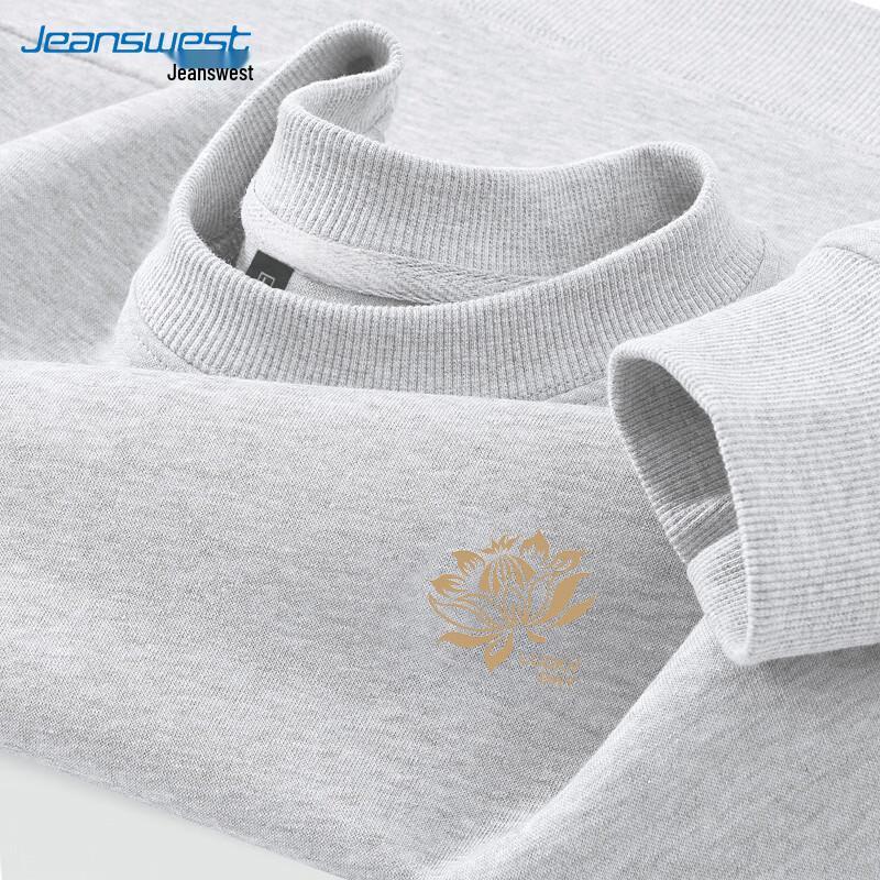 Jeanswest Men s Crew Neck Sweatshirt with Lotus Graphic 3XL