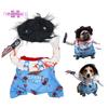 Pet Costume Chucky,Deadly Delicate Pattern, Halloween Clothes - Funny Dog Outfit