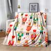 3D Nutcracker Christmas Tree Soft Plush Blanket,Flannel Blanket Throw Blanket for Living Room Bedroom Bed Sofa Picnic Cover Kids