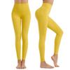Calça de Yoga Feminina de Malha de Seda de Cintura Alta - Primavera/Verão, Levanta Bumbum, Secagem Rápida, Absorção de Suor, Calça de Corrida.