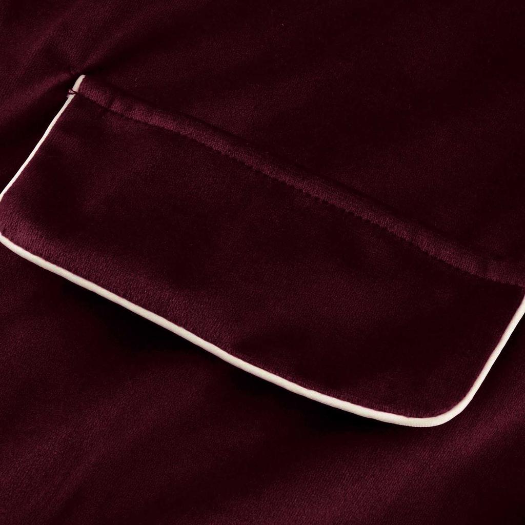 Women's Long Sleeve Warm Velvet Patchwork Button Coat Winter Warm Coat Top