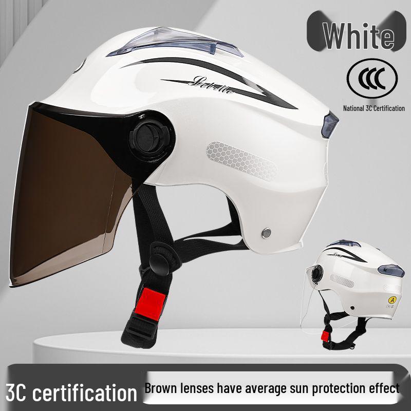 3C Certified Summer Motorcycle Helmet with UV Protection for Men & Women