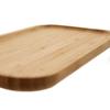 Rectangular Bamboo Plate Tray for Snacks and Sushi Appetizers 25cm