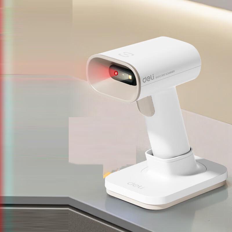 Deli AA002WB Wireless QR Barcode Scanner