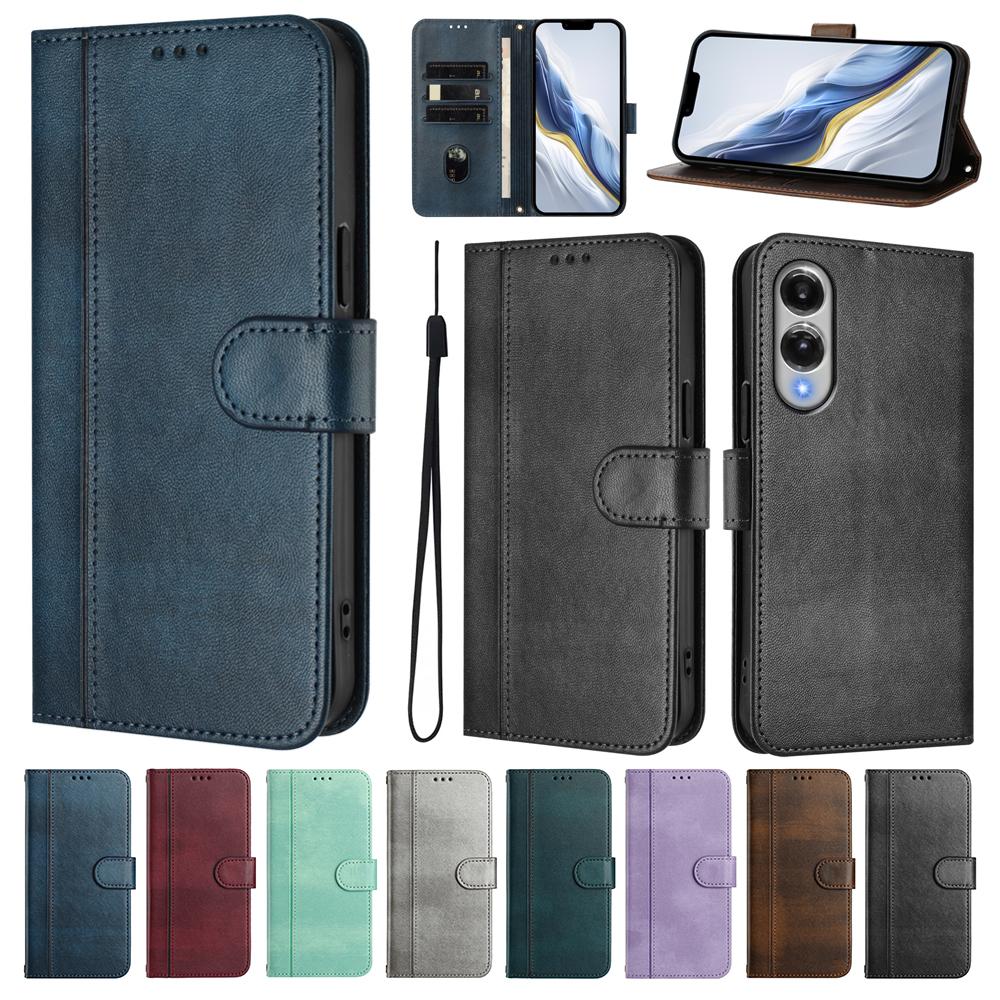 Retro Leder Brieftaschenhülle Für Samsung Galaxy F04 F05 F14 F15 F23 F34 F42 F54 F62 C55 A3 A5 A6 A7 A8 J3 J4 J5 J6 J7 Pro Hülle