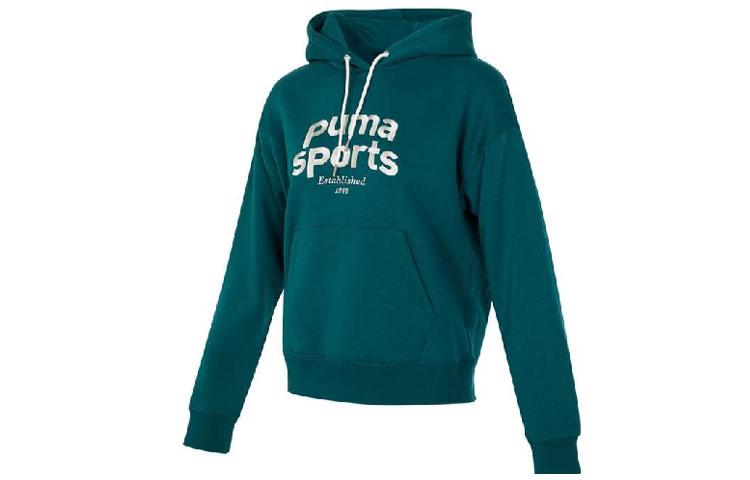 PUMA Sweatshirts Women s Green Hooded Moderate Other 625306-43 L