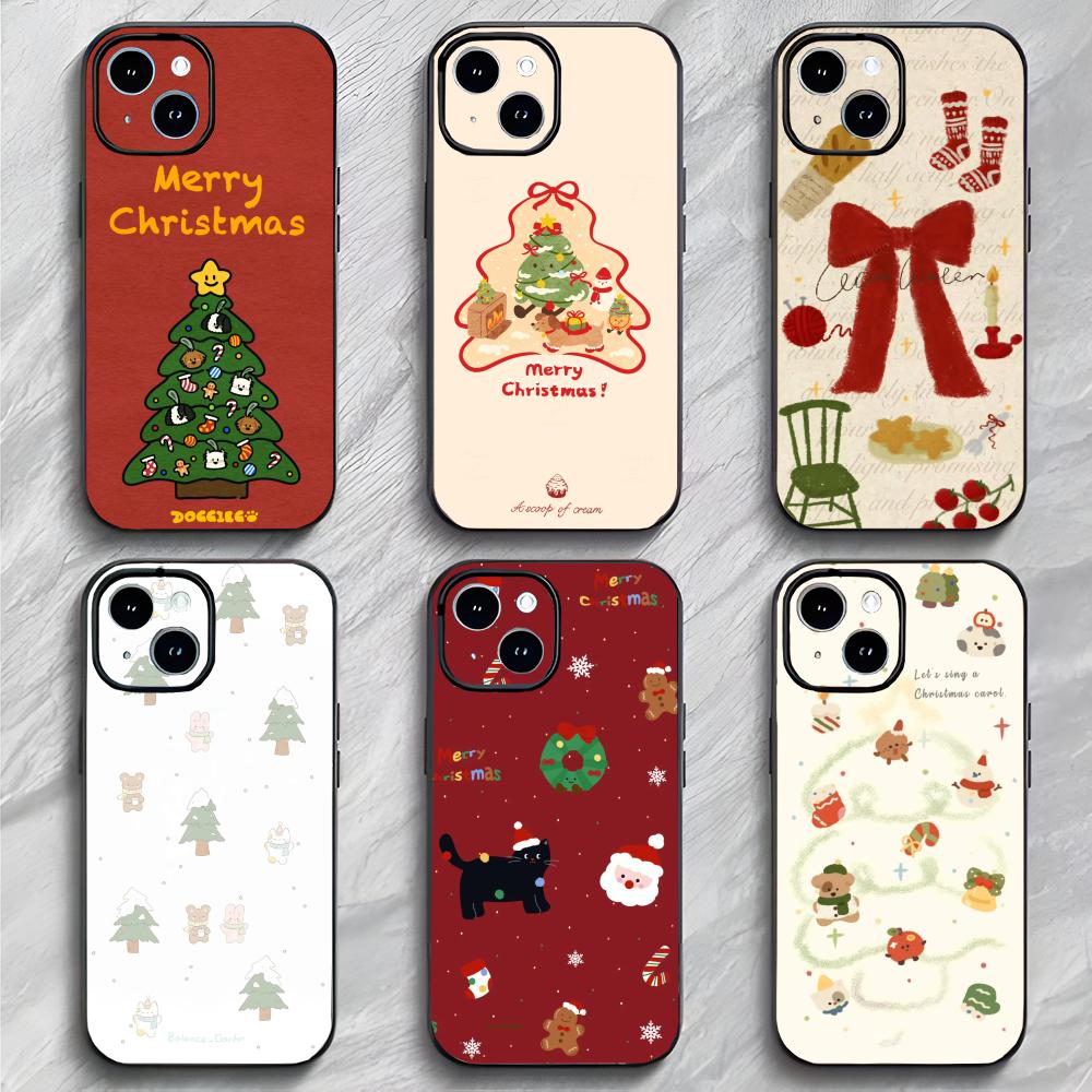 Christmas Festive Holiday Theme Art Phone Case Phone Case Soft Packaging Lightweight For iPhone17 16 15 14 13ProMax