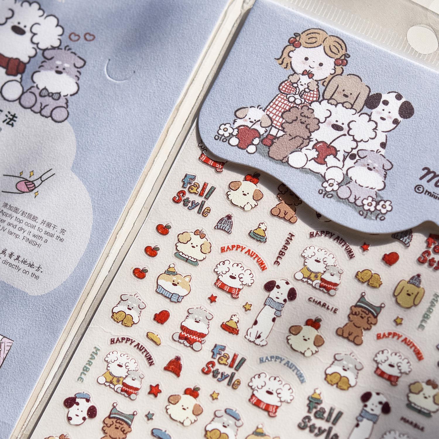 

Tomoni Thin & Tough Paw Patrol Kids Nail Stickers - Cute New Year Design