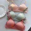 Sexy Seamless Girl Bra, Thin Small Breasts Gather Pure Cotton Breathable Steel-rimless Underwear