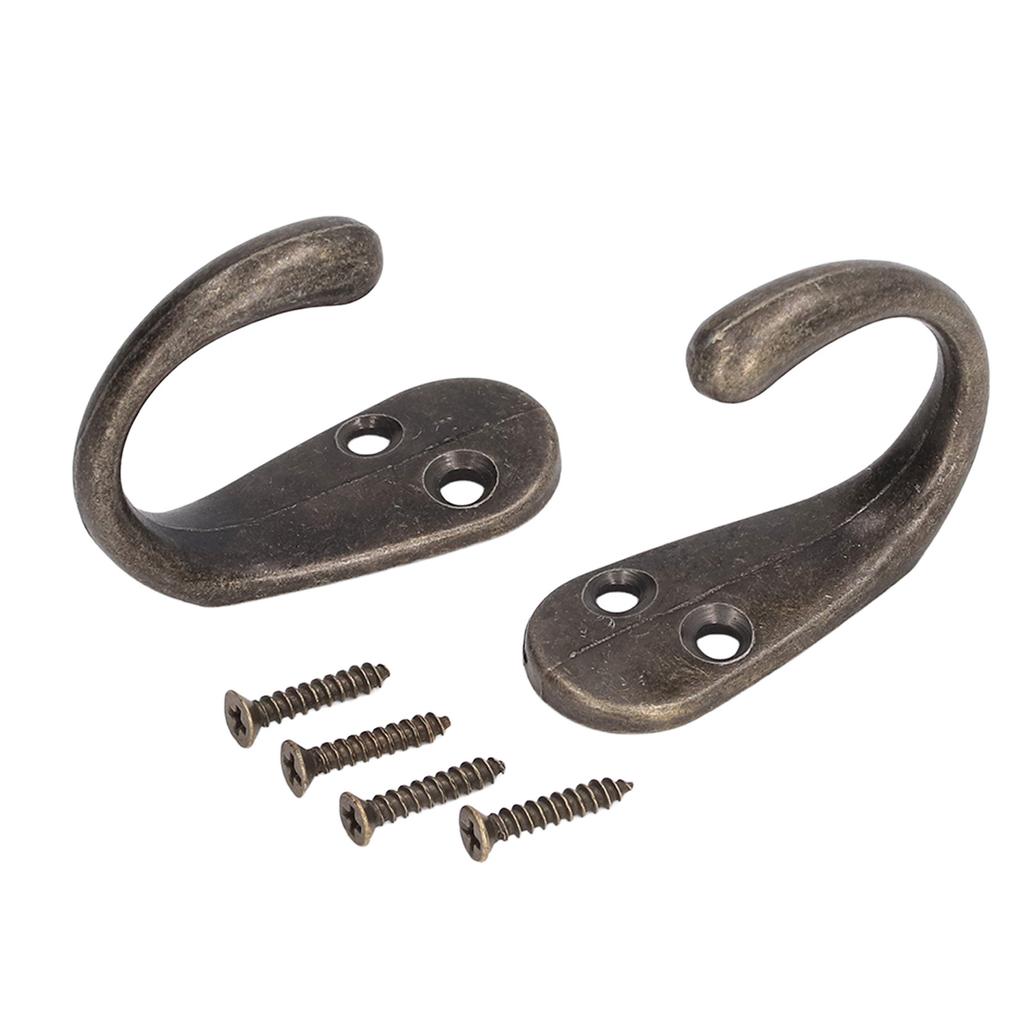 20er Set Vintage Wandhaken Bronze Zinklegierung Retro Stil Dekorative Hängehaken für Bauernhausküche