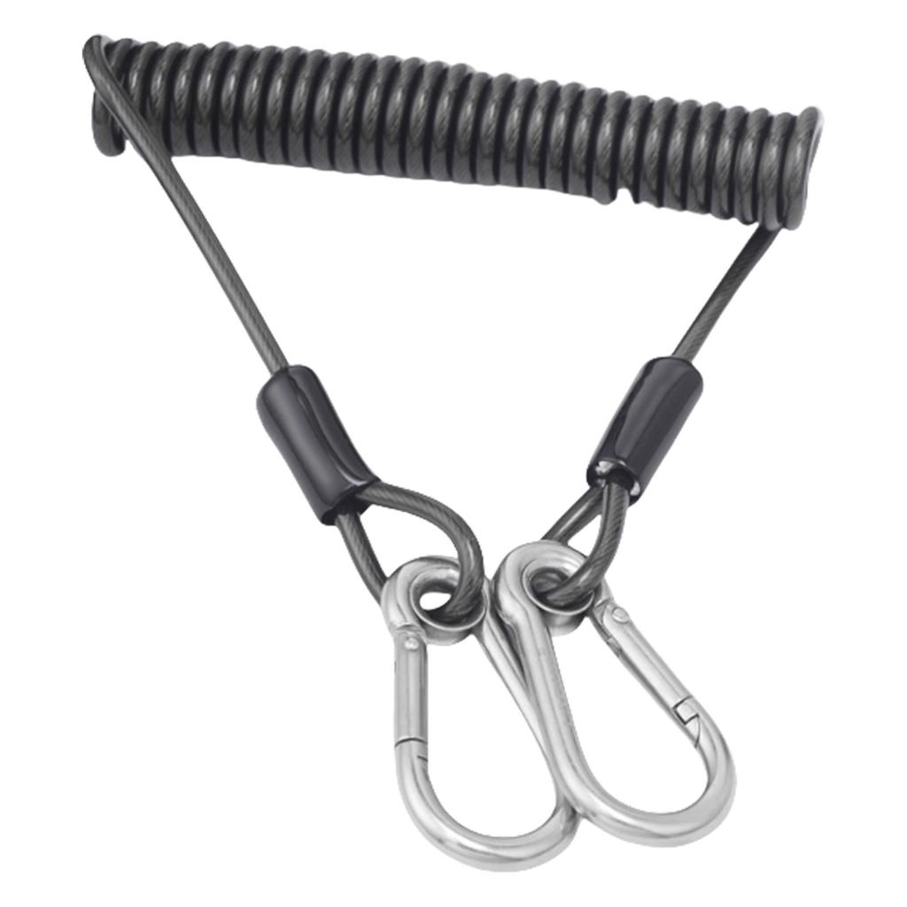 Anti-Lost Stretch Cord for Fishing Multipurpose Tools Fishing Safety Lanyard Retractable Coiled Tether with Carabiner