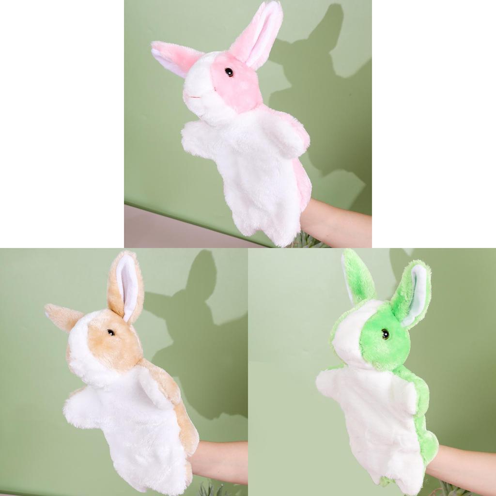 Burattino da Mano Coniglio Peluche Per Neonati Con Imbottitura in Morbido Cotone PP Giocattolo Comfort per Lattanti Regalo per Neonato