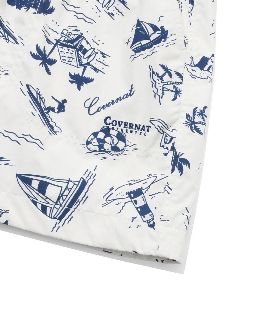 Covernat Beach Pattern Shorts Multi
