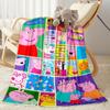 Peppa Pig's Colorful World Blanket Durable Comfort Suitable for Bed Chair Office for All Seasons Modern Best Holiday Gift for Friends Family