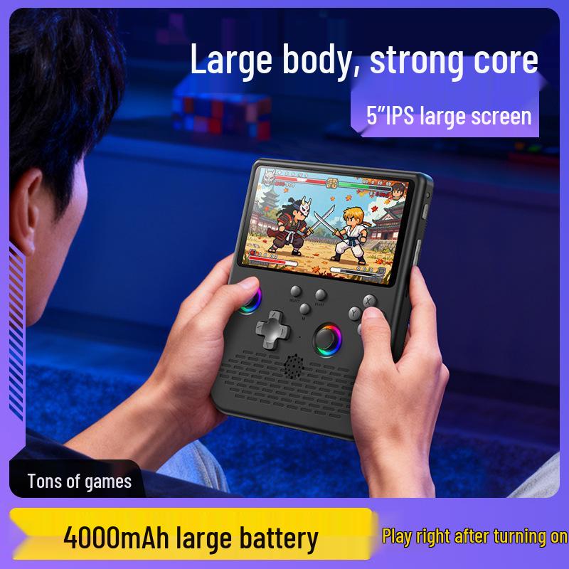 Cross-Border H5 Handheld Game Console: Dual Joystick, 34 Simulators, 5.0" HD Large Screen
