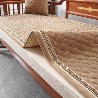 Sofa Cushion Four Seasons Universal Chinese Style Sofa Cover Arhat Bed Cushion Solid Wood Leather Cushion Rosewood Non-Slip Cover Cloth
