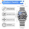 Men's Watch Stainless Steel Silver 3ATM Waterproof Luminous Analog Display Calendar Gear Decoration Quartz Fashion Accessory - Birthday Anniversary
