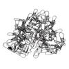 10PCS Fishing Barrel Swivels with Safe Snaps Stainless Steel High Strength Interlock Snap Rolling Co