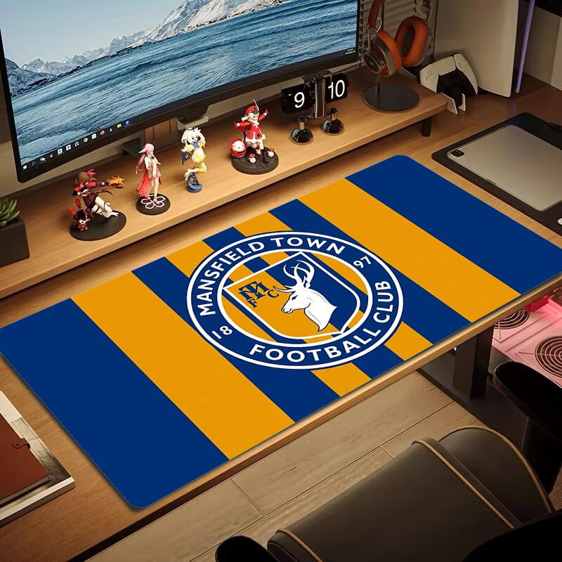 Mansfield Town Fc Mouse Pad Large Gaming Table Cushion Nonslip Laptop Tablet Big Mousepad Xxl Mat Mini Pc Playmat With Lock Edge