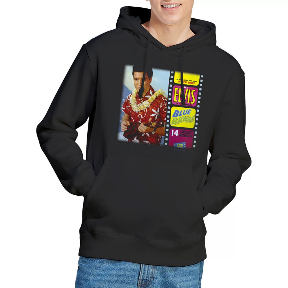 Elvis Presley Unisex Adult Blue Hawaii Album Hoodie