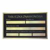 Placa de Identificación de Aluminio 50652130 Universal (Marcado Incluido)
