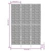VidaXL 3-Panel Room Divider 122x180 Cm Water Hyacinth 355191