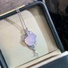New Vintage 100% Pure 925 Sterling Silver Pendant Pave Aaa Zircconia Tassel Water Drop Gourd Necklaces For Women Wedding Jewelry