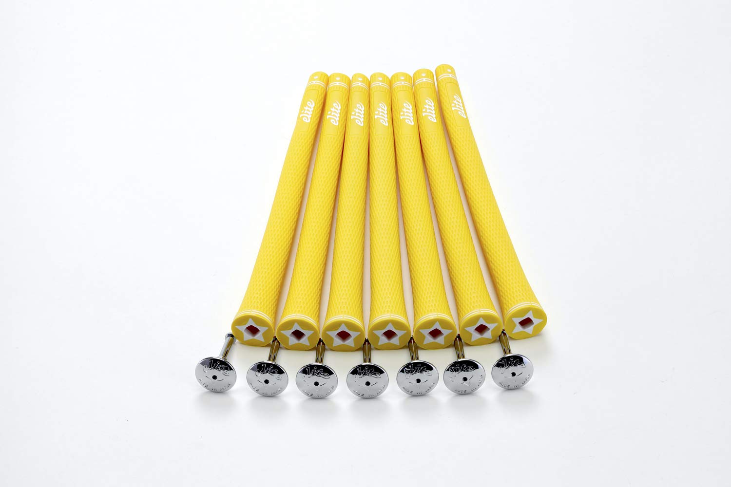 

elitegrips Гольф Грипсы S40 Кислотный Без Бэклайна Набор из 7 штук, Желтый,