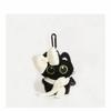 Cute Scarf Black Cat Plush Doll Keychain Camera Shoulder Bag Doll Bag Pendant Car Key Ring Gifts