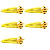 Pack of 5 Cute Bee Hair Clips for Kids Mixed ABS Plastic Hairpins Lightweight Girls Hair Accessories Multi Color Set