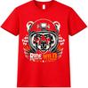 Biker Bear T Shirt Motorcycle Helmet Ride Wild Gift Dad Vintage Graphic Tee