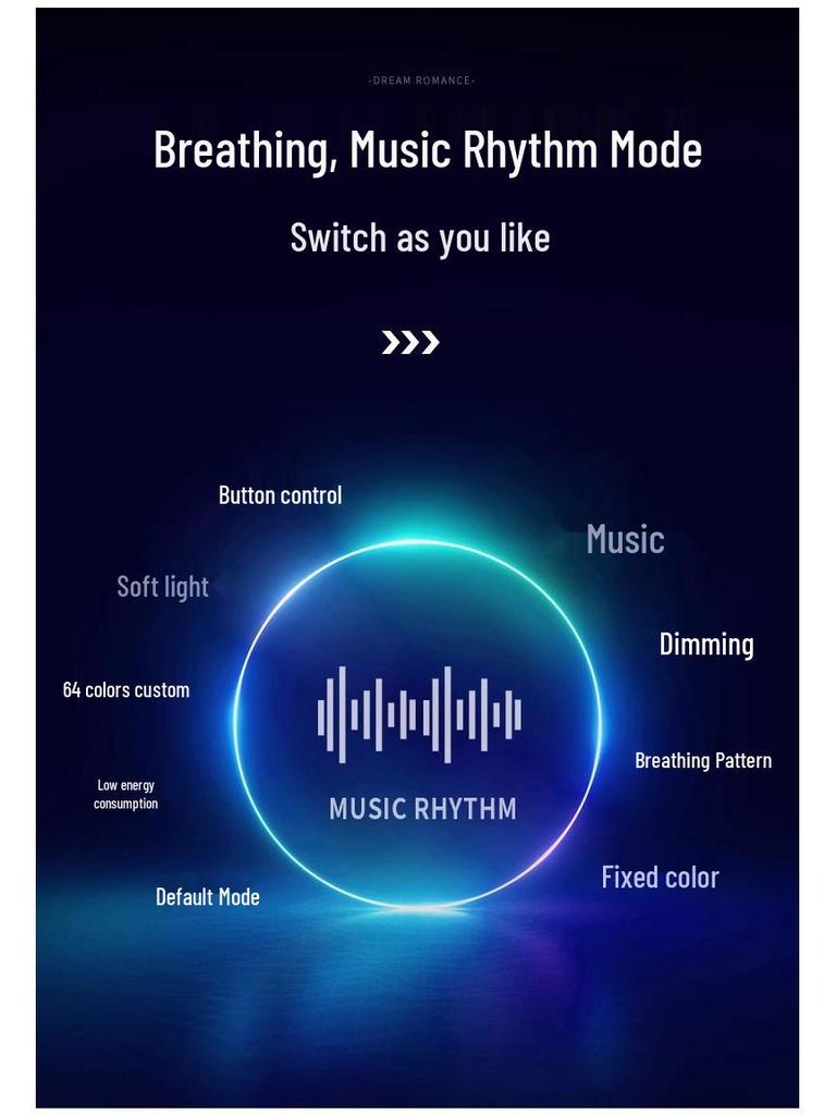 High-End 64-Color LED Car Interior Atmosphere Light – Hidden & Colorful Car Modification