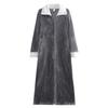 Women's Plus Size Long Nightgown - Double Zipper, Autumn/Winter Pajamas, Home Wear Robe