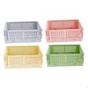 Macaron Foldable Storage Box, Organizer, Desktop Basket, Pastel hues, Student,
