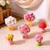 6pcs DIY Micro Floral Arrangement, Miniature Craft for Focus & Relaxation, Tabletop Vase Decor, Mother's Day Gifts