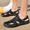 Neue Sommer Männer Sandalen Atmungsaktive Strand Sandalen Männer Casual Schuhe Hohe Qualität Leder Atmungsaktive herren Schuhe Große Größe
