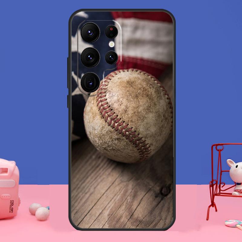 Baseball Case For Samsung Galaxy S23 S24 Ultra S21 S22 Plus Note 20 Note 10 S8 S9 S10 S20 FE Cover