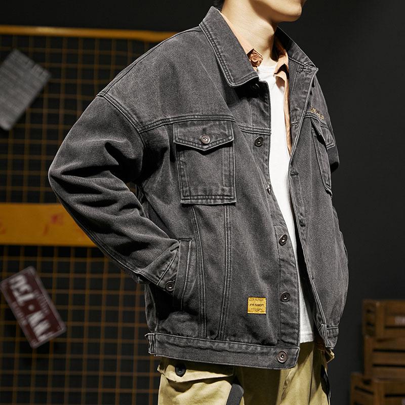 Jeansjacke, Herren-Oberteil der neuen, trendigen Marke für Herbst und Winter, lockerer Straßentrend, coole und hübsche Jeansjacke