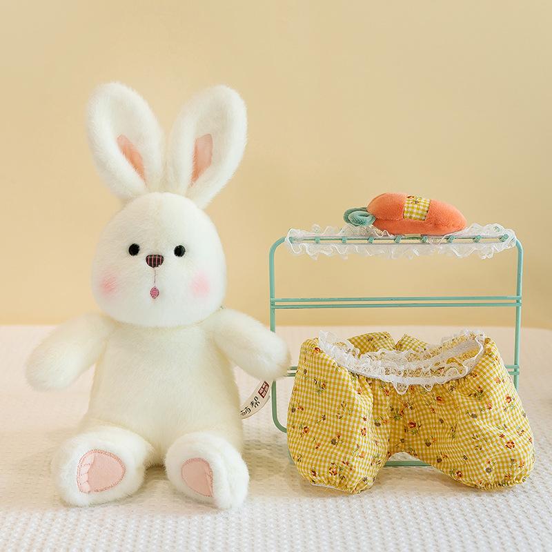 New warm sun radish rabbit plush toy children sleeping mushroom rabbit throw pillow birthday gift home ornament